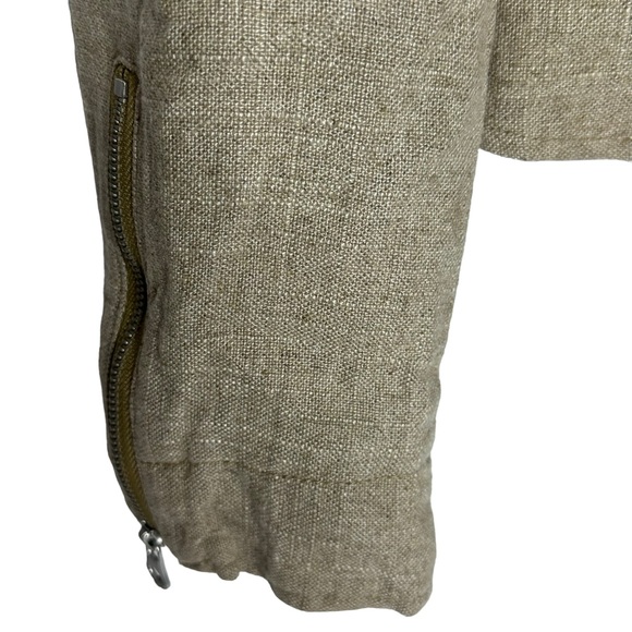 NWT Anthropologie Tessa Embroidered Boyfriend Jacket tan xs - Picture 9 of 16